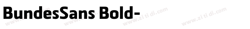 BundesSans Bold字体转换